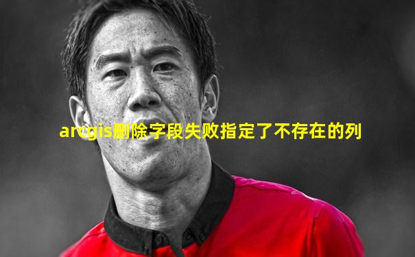 arcgis删除字段失败指定了不存在的列
