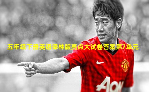 五年级下册英语译林版亮点大试卷答案第7单元