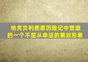 哈克贝利费恩历险记中塑造的一个不屈从命运的黑奴形象