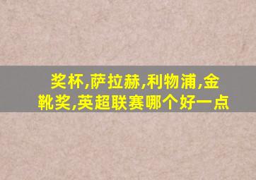 奖杯,萨拉赫,利物浦,金靴奖,英超联赛哪个好一点