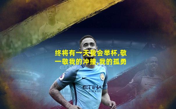 终将有一天我会举杯,敬一敬我的冲撞,我的孤勇